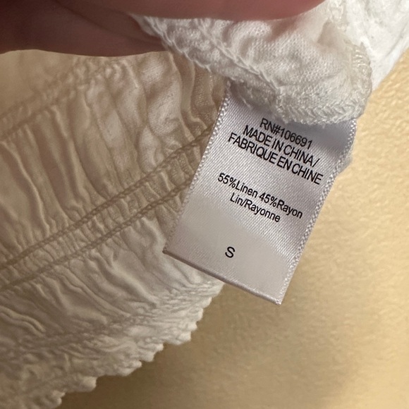 Young Fabulous & Broke White Puff Sleeve Blouse - Picture 3 of 4